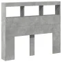Bettkopfteil in Betongrau mit LED-Licht, 100 x 17 x 102 cm von vidaXL, Kopf- und Fußteile - Ref: Foro24-839192, Preis: 66,62 ...