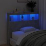 Bettkopfteil in Betongrau mit LED-Licht, 100 x 17 x 102 cm von vidaXL, Kopf- und Fußteile - Ref: Foro24-839192, Preis: 67,59 ...
