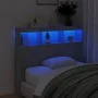 Bettkopfteil in Betongrau mit LED-Licht, 100 x 17 x 102 cm von vidaXL, Kopf- und Fußteile - Ref: Foro24-839192, Preis: 66,62 ...