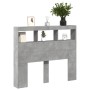 Bettkopfteil in Betongrau mit LED-Licht, 100 x 17 x 102 cm von vidaXL, Kopf- und Fußteile - Ref: Foro24-839192, Preis: 67,59 ...