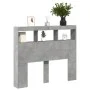 Bettkopfteil in Betongrau mit LED-Licht, 100 x 17 x 102 cm von vidaXL, Kopf- und Fußteile - Ref: Foro24-839192, Preis: 66,62 ...
