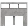 Bettkopfteil in Betongrau mit LED-Licht, 100 x 17 x 102 cm von vidaXL, Kopf- und Fußteile - Ref: Foro24-839192, Preis: 66,62 ...