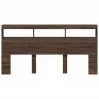 Kopfteil in Eichenbraun mit LED-Licht, 200 x 17 x 102 cm von vidaXL, Kopf- und Fußteile - Ref: Foro24-839223, Preis: 115,00 €...