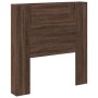 Cabecero de cama con luz LED marrón roble 100x16,5x103,5 cm de vidaXL, Cabeceros y pies de cama - Ref: Foro24-839237, Precio:...