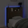 Oak brown headboard with LED light 100x16.5x103.5 cm by vidaXL, Headboards and footboards - Ref: Foro24-839237, Price: 78,29 ...