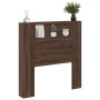 Cabecero de cama con luz LED marrón roble 100x16,5x103,5 cm de vidaXL, Cabeceros y pies de cama - Ref: Foro24-839237, Precio:...