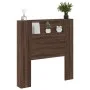 Oak brown headboard with LED light 100x16.5x103.5 cm by vidaXL, Headboards and footboards - Ref: Foro24-839237, Price: 78,29 ...