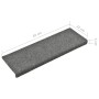 Stufenmatte 15 Stück hellgrauer gestanzter Stoff 65x21x4cm von vidaXL, Treppenmatten - Ref: Foro24-134564, Preis: 48,23 €, Ra...