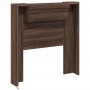 Cabecero de cama con luz LED marrón roble 100x16,5x103,5 cm de vidaXL, Cabeceros y pies de cama - Ref: Foro24-839237, Precio:...