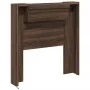 Oak brown headboard with LED light 100x16.5x103.5 cm by vidaXL, Headboards and footboards - Ref: Foro24-839237, Price: 78,29 ...