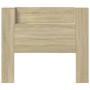 Bed headboard with LED light Sonoma oak 120x16.5x103.5 cm by vidaXL, Headboards and footboards - Ref: Foro24-839240, Price: 8...