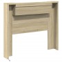 Bed headboard with LED light Sonoma oak 120x16.5x103.5 cm by vidaXL, Headboards and footboards - Ref: Foro24-839240, Price: 8...
