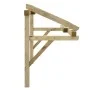 Türpergola aus massivem Kiefernholz, 200 x 100 x 100 cm von vidaXL, Markisen - Ref: Foro24-49454, Preis: 91,63 €, Rabatt: %