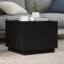Mesa de centro con luces LED negro 50x50x40 cm de vidaXL, Mesas de centro - Ref: Foro24-839869, Precio: 49,21 €, Descuento: %