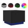 Mesa de centro con luces LED negro 50x50x40 cm de vidaXL, Mesas de centro - Ref: Foro24-839869, Precio: 49,21 €, Descuento: %