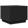 Mesa de centro con luces LED negro 50x50x40 cm de vidaXL, Mesas de centro - Ref: Foro24-839869, Precio: 49,21 €, Descuento: %