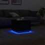 Coffee table with LED lights black 50x50x40 cm by vidaXL, Coffee table - Ref: Foro24-839869, Price: 49,14 €, Discount: %