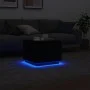 Mesa de centro con luces LED negro 50x50x40 cm de vidaXL, Mesas de centro - Ref: Foro24-839869, Precio: 49,21 €, Descuento: %