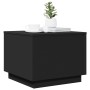 Coffee table with LED lights black 50x50x40 cm by vidaXL, Coffee table - Ref: Foro24-839869, Price: 49,14 €, Discount: %