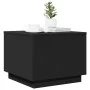 Mesa de centro con luces LED negro 50x50x40 cm de vidaXL, Mesas de centro - Ref: Foro24-839869, Precio: 49,21 €, Descuento: %