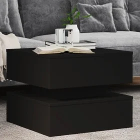 Coffee table with LED lights black 50x50x40 cm by vidaXL, Coffee table - Ref: Foro24-839855, Price: 76,92 €, Discount: %