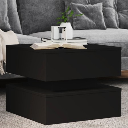 Couchtisch mit LED-Leuchten schwarz 50x50x40 cm von vidaXL, Couchtisch - Ref: Foro24-839855, Preis: 59,73 €, Rabatt: %