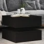 Coffee table with LED lights black 50x50x40 cm by vidaXL, Coffee table - Ref: Foro24-839855, Price: 72,76 €, Discount: %