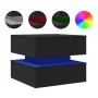 Coffee table with LED lights black 50x50x40 cm by vidaXL, Coffee table - Ref: Foro24-839855, Price: 72,76 €, Discount: %