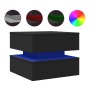 Couchtisch mit LED-Leuchten schwarz 50x50x40 cm von vidaXL, Couchtisch - Ref: Foro24-839855, Preis: 59,73 €, Rabatt: %