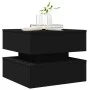 Coffee table with LED lights black 50x50x40 cm by vidaXL, Coffee table - Ref: Foro24-839855, Price: 72,76 €, Discount: %