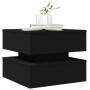 Couchtisch mit LED-Leuchten schwarz 50x50x40 cm von vidaXL, Couchtisch - Ref: Foro24-839855, Preis: 59,73 €, Rabatt: %