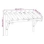 Türpergola aus massivem Kiefernholz, 200 x 100 x 100 cm von vidaXL, Markisen - Ref: Foro24-49454, Preis: 91,63 €, Rabatt: %
