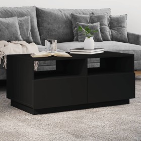 Coffee table with LED lights black 90x49x40 cm by vidaXL, Coffee table - Ref: Foro24-839834, Price: 105,77 €, Discount: %