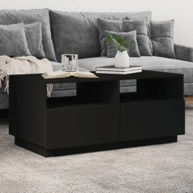 Coffee table with LED lights black 90x49x40 cm by vidaXL, Coffee table - Ref: Foro24-839834, Price: 103,72 €, Discount: %