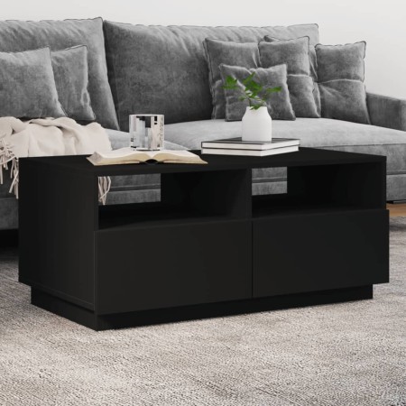 Coffee table with LED lights black 90x49x40 cm by vidaXL, Coffee table - Ref: Foro24-839834, Price: 85,29 €, Discount: %