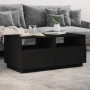 Coffee table with LED lights black 90x49x40 cm by vidaXL, Coffee table - Ref: Foro24-839834, Price: 85,29 €, Discount: %