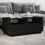 Mesa de centro con luces LED negro 90x49x40 cm de vidaXL, Mesas de centro - Ref: Foro24-839834, Precio: 104,16 €, Descuento: %