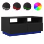 Coffee table with LED lights black 90x49x40 cm by vidaXL, Coffee table - Ref: Foro24-839834, Price: 85,29 €, Discount: %