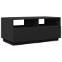 Mesa de centro con luces LED negro 90x49x40 cm de vidaXL, Mesas de centro - Ref: Foro24-839834, Precio: 104,16 €, Descuento: %
