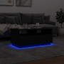 Coffee table with LED lights black 90x49x40 cm by vidaXL, Coffee table - Ref: Foro24-839834, Price: 85,29 €, Discount: %