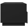 Mesa de centro con luces LED negro 90x49x40 cm de vidaXL, Mesas de centro - Ref: Foro24-839834, Precio: 104,16 €, Descuento: %