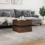 Coffee table with LED lights oak brown 50x50x40 cm by vidaXL, Coffee table - Ref: Foro24-839860, Price: 69,49 €, Discount: %