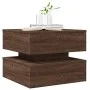 Coffee table with LED lights oak brown 50x50x40 cm by vidaXL, Coffee table - Ref: Foro24-839860, Price: 69,49 €, Discount: %