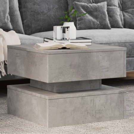 Couchtisch mit LED-Leuchten betongrau 50x50x40 cm von vidaXL, Couchtisch - Ref: Foro24-839857, Preis: 55,82 €, Rabatt: %