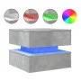 Couchtisch mit LED-Leuchten betongrau 50x50x40 cm von vidaXL, Couchtisch - Ref: Foro24-839857, Preis: 67,99 €, Rabatt: %