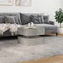 Couchtisch mit LED-Leuchten betongrau 50x50x40 cm von vidaXL, Couchtisch - Ref: Foro24-839857, Preis: 67,99 €, Rabatt: %