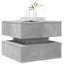 Couchtisch mit LED-Leuchten betongrau 50x50x40 cm von vidaXL, Couchtisch - Ref: Foro24-839857, Preis: 67,99 €, Rabatt: %