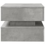 Couchtisch mit LED-Leuchten betongrau 50x50x40 cm von vidaXL, Couchtisch - Ref: Foro24-839857, Preis: 55,82 €, Rabatt: %