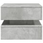 Couchtisch mit LED-Leuchten betongrau 50x50x40 cm von vidaXL, Couchtisch - Ref: Foro24-839857, Preis: 55,82 €, Rabatt: %