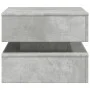 Couchtisch mit LED-Leuchten betongrau 50x50x40 cm von vidaXL, Couchtisch - Ref: Foro24-839857, Preis: 67,99 €, Rabatt: %
